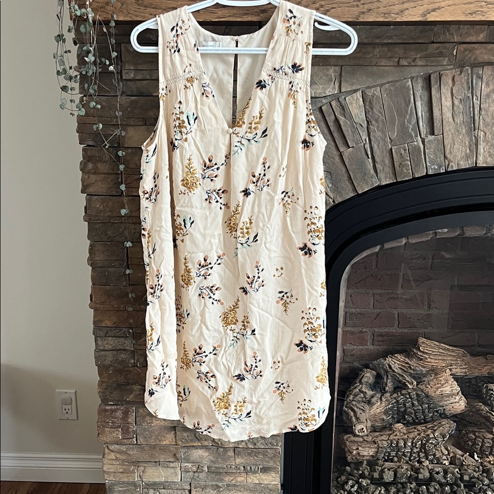 Gentle Fawn Cream Floral Mini Dress